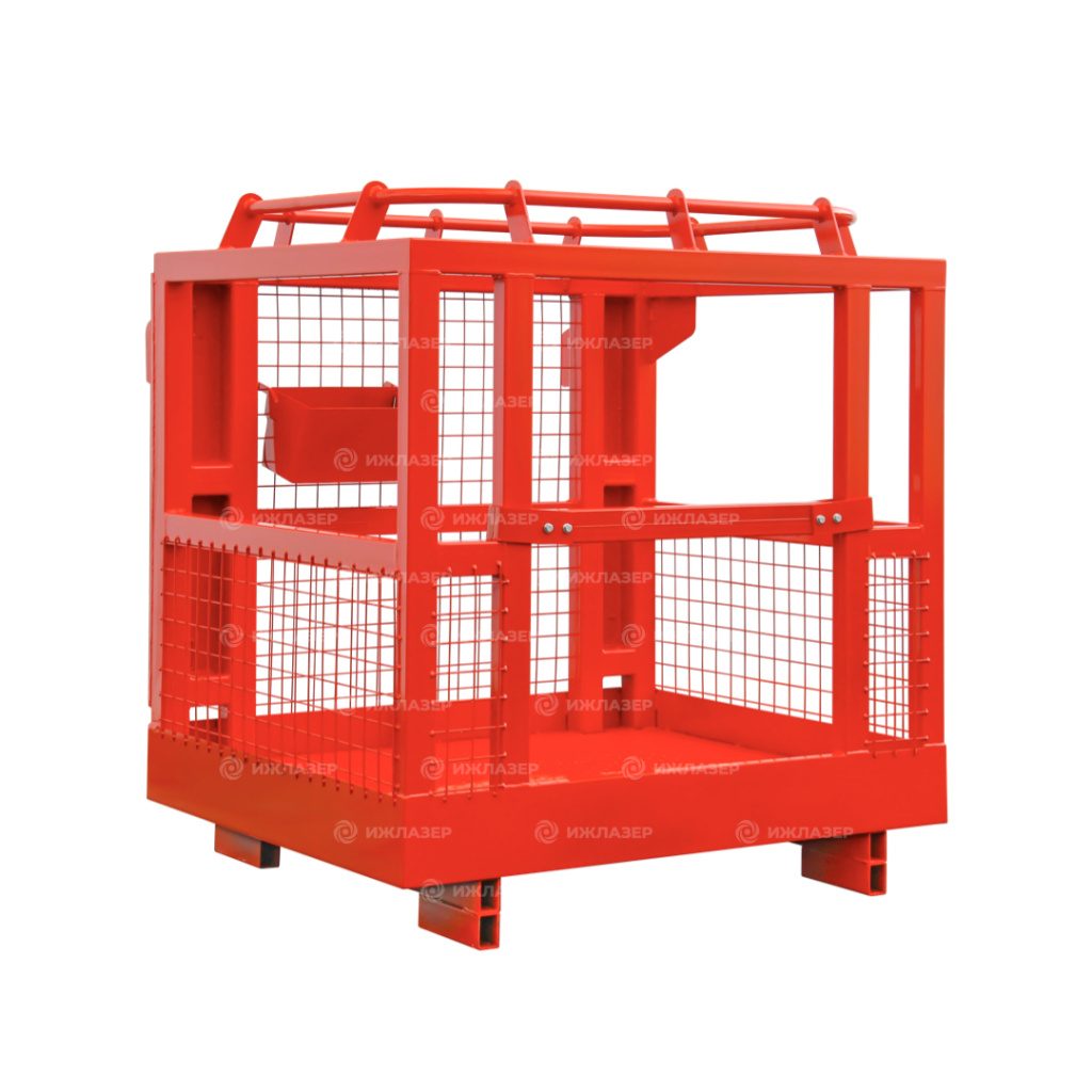 Монтажная платформа КМ-ТП 1 для телескопического погрузчика. 1200x1000x1100 мм. — фото 3